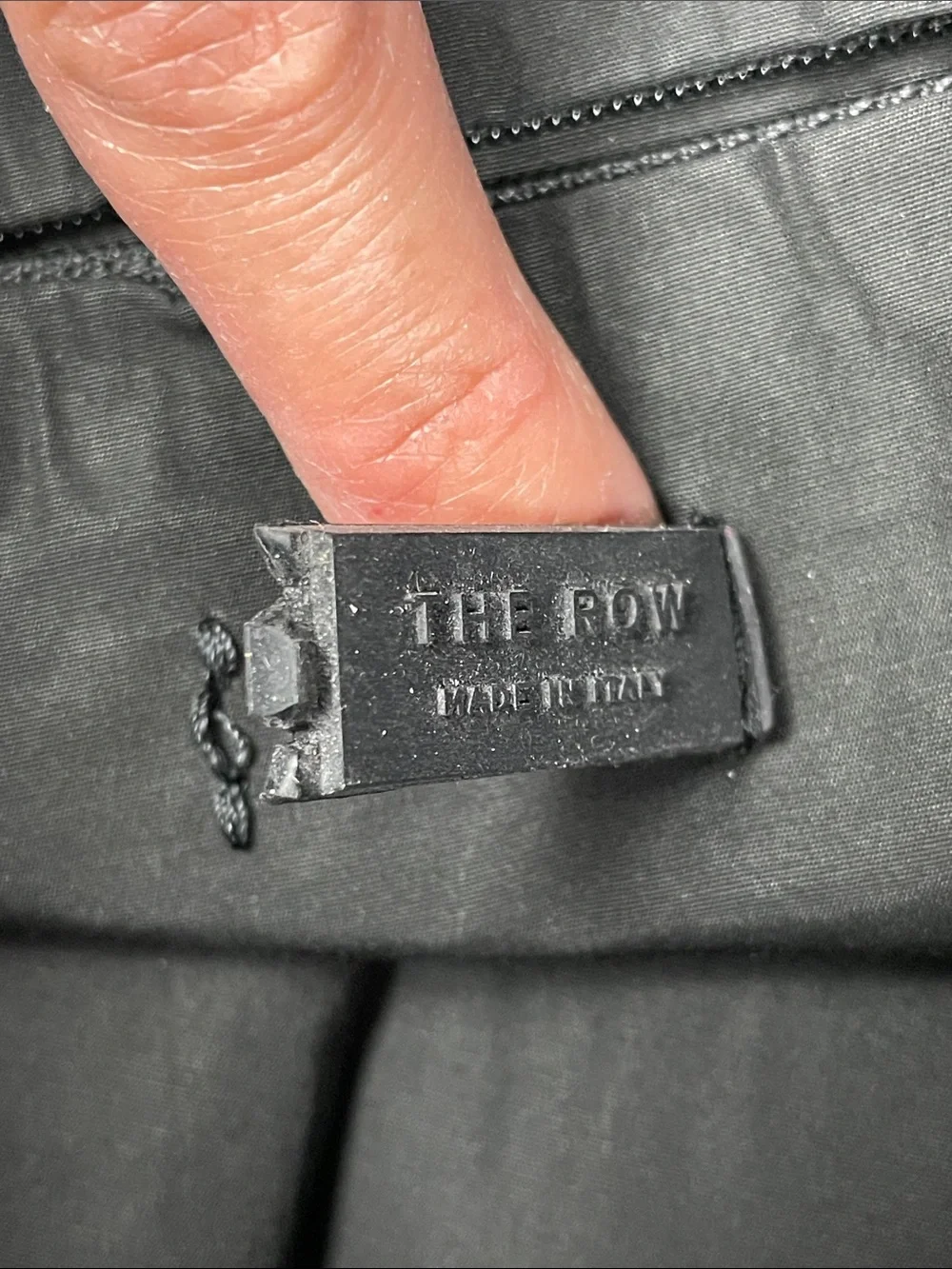 The Row Dima Drawstring Backpack Black Designer Quiet Luxury Minimalist